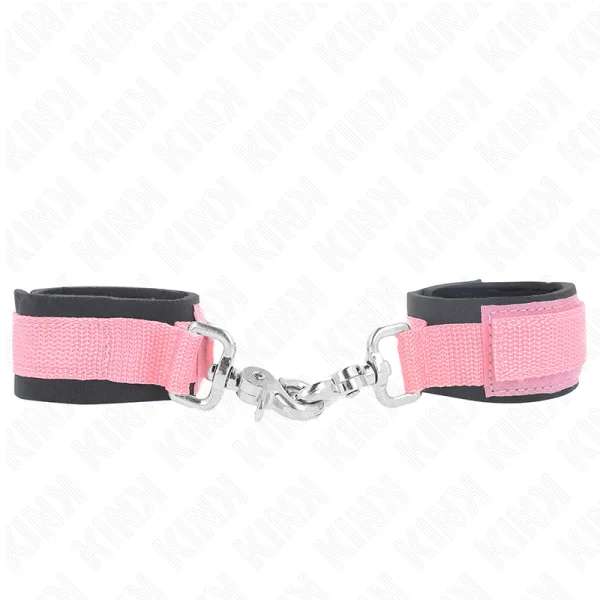 Verstellbare Neopren-Handhandfesseln Rosa Verstellbar 22-34 cm von Kink Wrist Restraint kaufen | Fesselliebe
