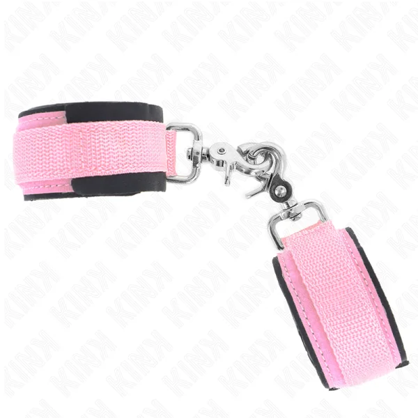 Verstellbare Neopren-Handhandfesseln Rosa Verstellbar 22-34 cm von Kink Wrist Restraint kaufen | Fesselliebe