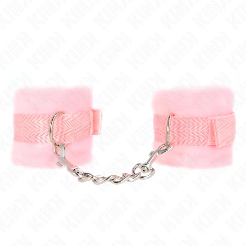 Beginner Pelzhandmanschetten Rosa 30 X 7 cm von Kink Wrist Restraint kaufen | Fesselliebe