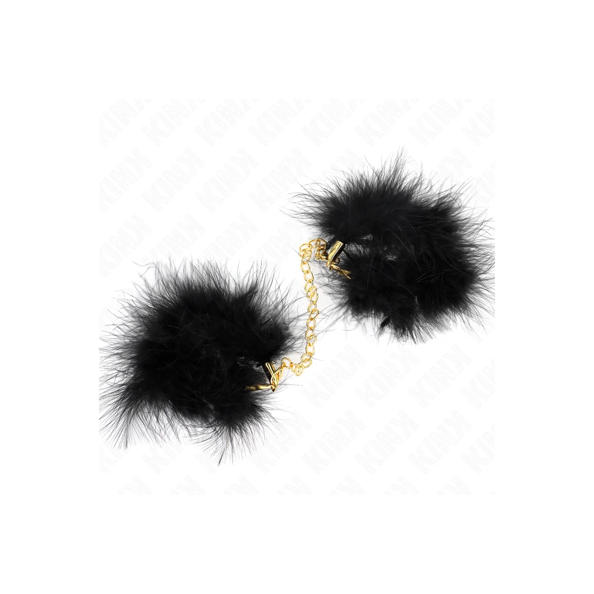 Federhandmanschetten mit Goldkette Modell 0 von Kink Wrist Restraint kaufen | Fesselliebe