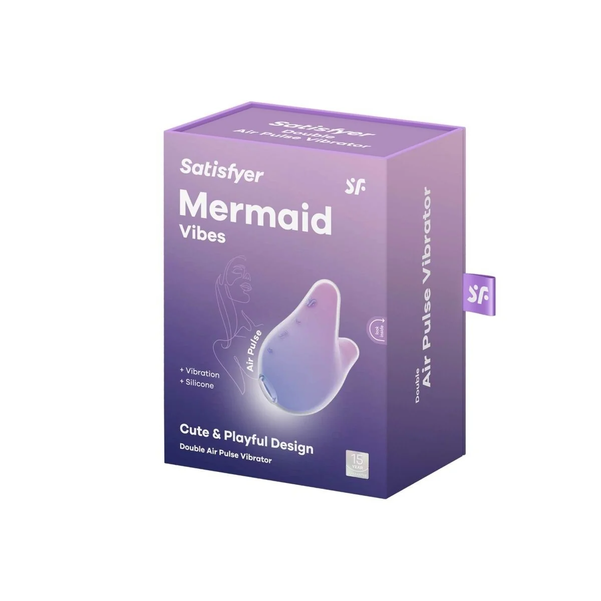Mermaid Vibes Stimulator & Vibrator Violett und Rosa von Satisfyer Air Pulse kaufen | Fesselliebe