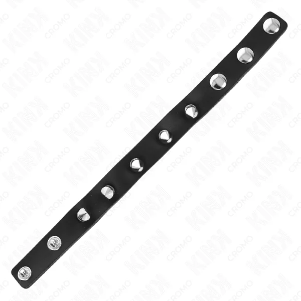 Penisring aus Leder mit Spikes 21,5 X 1,6 cm von Kink Ring Power kaufen | Fesselliebe