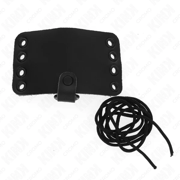 PENISRING AUS LEDER MIT SCHNÜRVERSCHLUSS UND SCHNÜRSENKEL VON KINK RING POWER