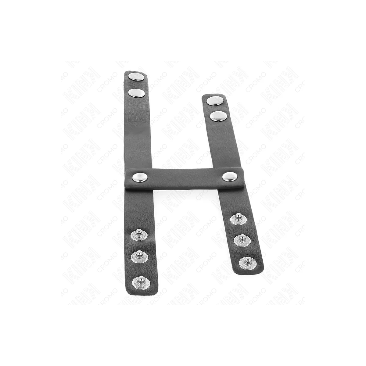 VERSTELLBARER DOPPELTER PENISRING AUS LEDER VON KINK RING POWER