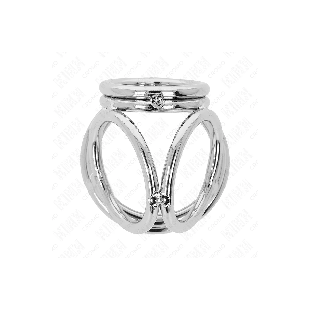Dreifach Chrom Metall Penisring 3,8 cm Bis 5 cm Modell 1 von Kink Ring Power kaufen | Fesselliebe