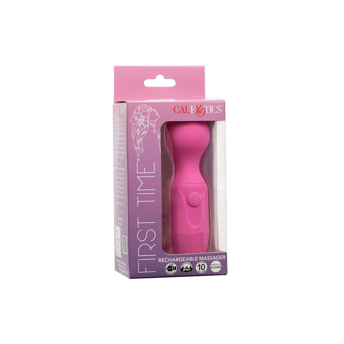 First Time wiederaufladbarer Massager 10 Vibrationen Rosa von Calexotics kaufen | Fesselliebe