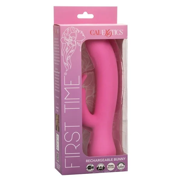 First Time Vibrator Rabbit wiederaufladbar Rosa von Calexotics kaufen | Fesselliebe