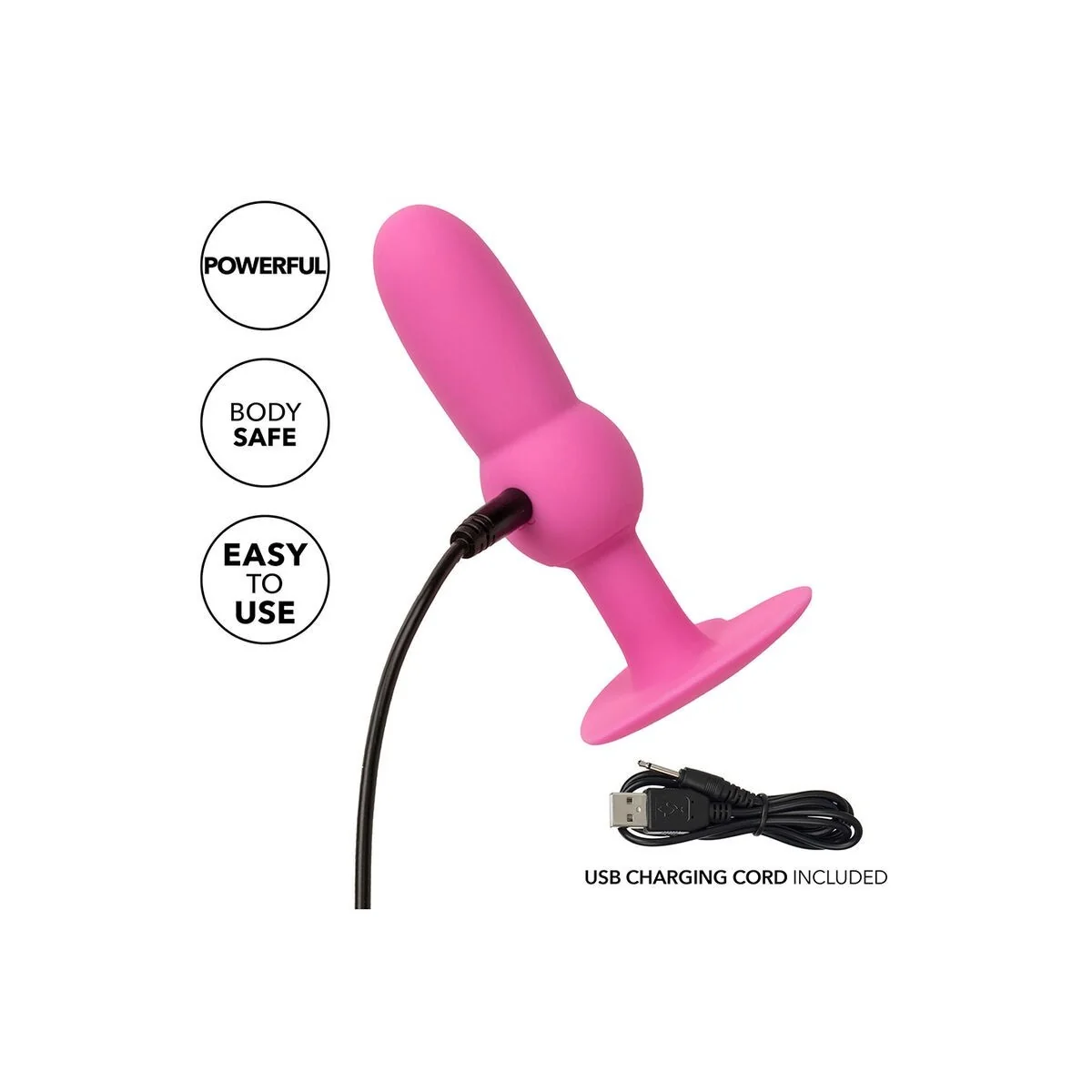 First Time Anal Plug mit Perlensonde 10 Vibrationen Rosa von Calexotics kaufen | Fesselliebe