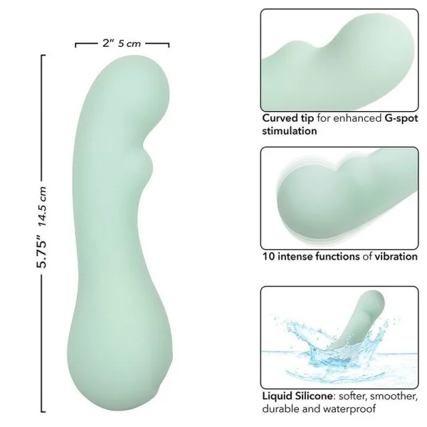 Pacifica Bora Bora Estimulator G-Spot 10 Vibrationen Aqua von Calexotics kaufen | Fesselliebe