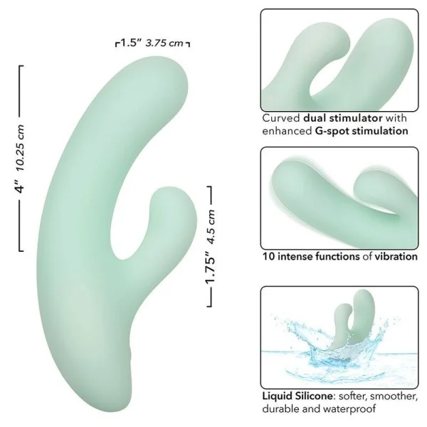 Pacifica Fiji Vibrator & Estimulator G-Punkt 10 Vibrationen Aqua von Calexotics kaufen | Fesselliebe