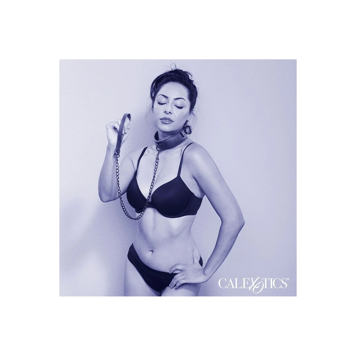 Nocturnal Halsband & Leine Leder Verstellbar Schwarz von Calexotics kaufen | Fesselliebe