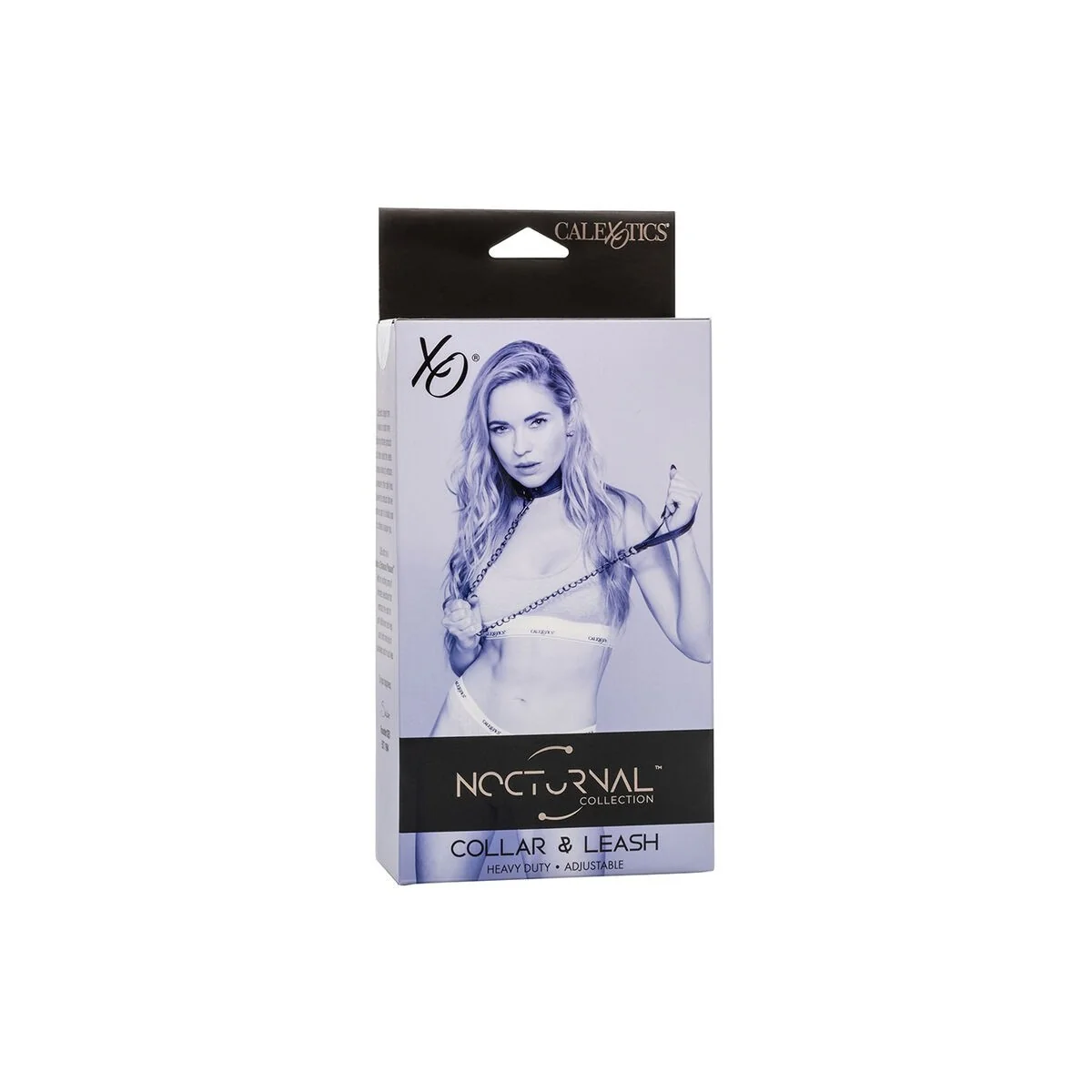 Nocturnal Halsband & Leine Leder Verstellbar Schwarz von Calexotics kaufen | Fesselliebe