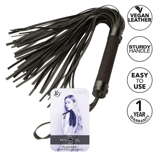 Nocturnal Flogger Leder Schwarz von Calexotics kaufen | Fesselliebe