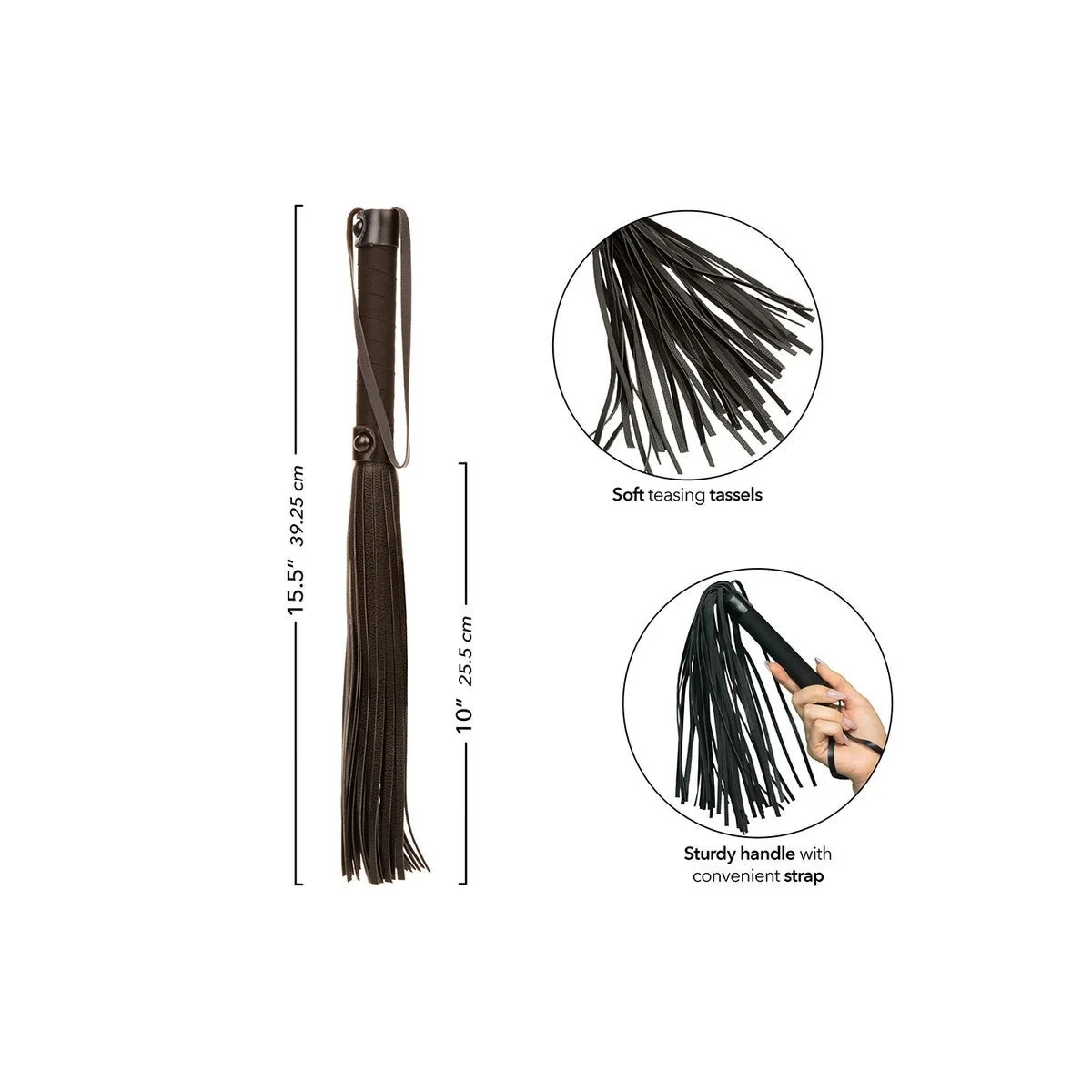 Nocturnal Flogger Leder Schwarz von Calexotics kaufen | Fesselliebe