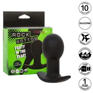 Rock Bottom Anal Plug 10 Vibrationen Silikon Schwarz von Calexotics kaufen | Fesselliebe