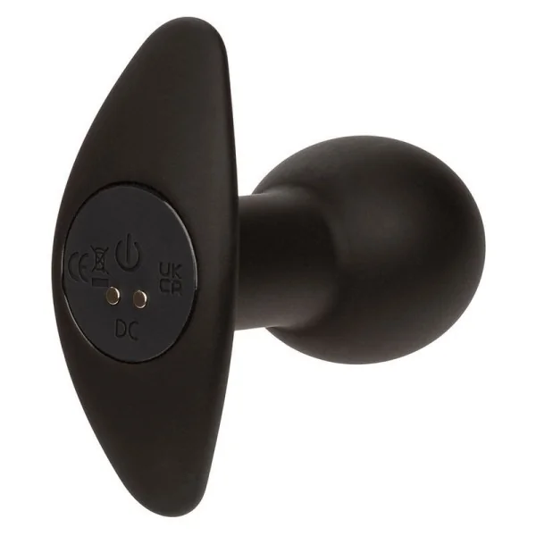 Rock Bottom Anal Plug 10 Vibrationen Silikon Schwarz von Calexotics kaufen | Fesselliebe