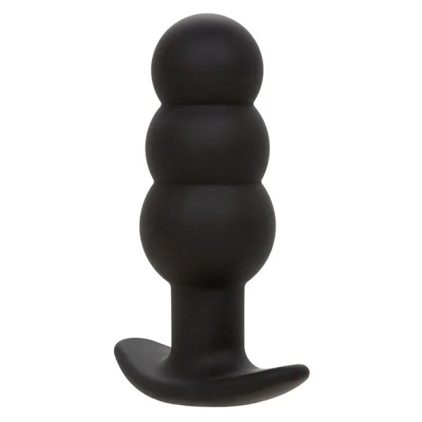 Rock Bottom Anal Plug mit Perlen 10 Vibrationen Silikon Schwarz von Calexotics kaufen | Fesselliebe