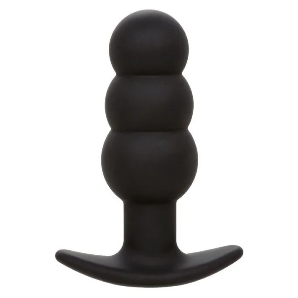 Rock Bottom Anal Plug mit Perlen 10 Vibrationen Silikon Schwarz von Calexotics kaufen | Fesselliebe