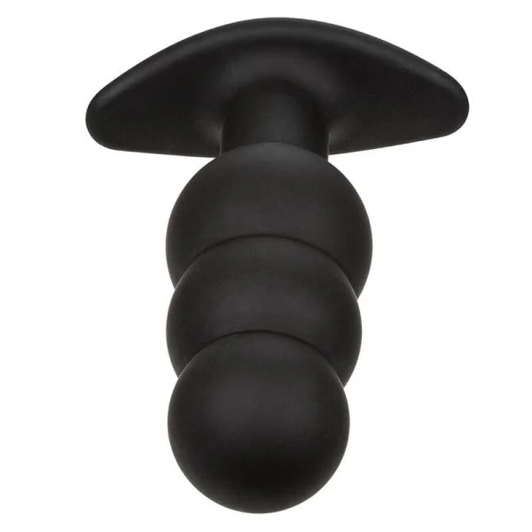 Rock Bottom Anal Plug mit Perlen 10 Vibrationen Silikon Schwarz von Calexotics kaufen | Fesselliebe