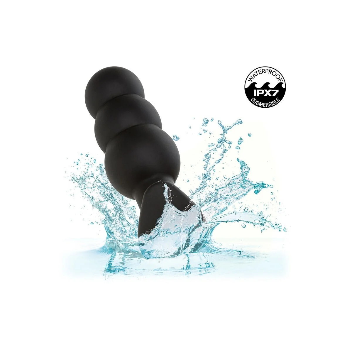 Rock Bottom Anal Plug mit Perlen 10 Vibrationen Silikon Schwarz von Calexotics kaufen | Fesselliebe