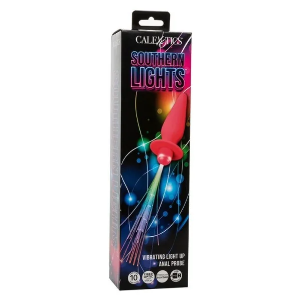 Southern Lights Light Up Leuchtende Analstecker 10 Vibrationen Silikon Rosa von Calexotics kaufen | Fesselliebe