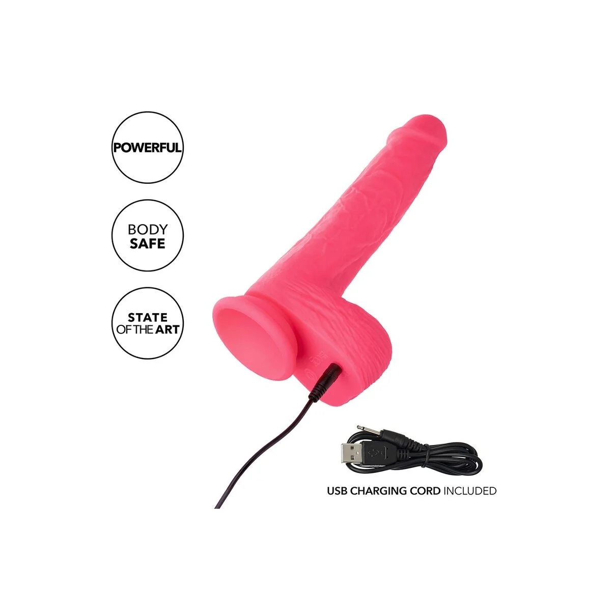 Studs realistischer Vibrator 10 Vibrationen Rosa von Calexotics kaufen | Fesselliebe