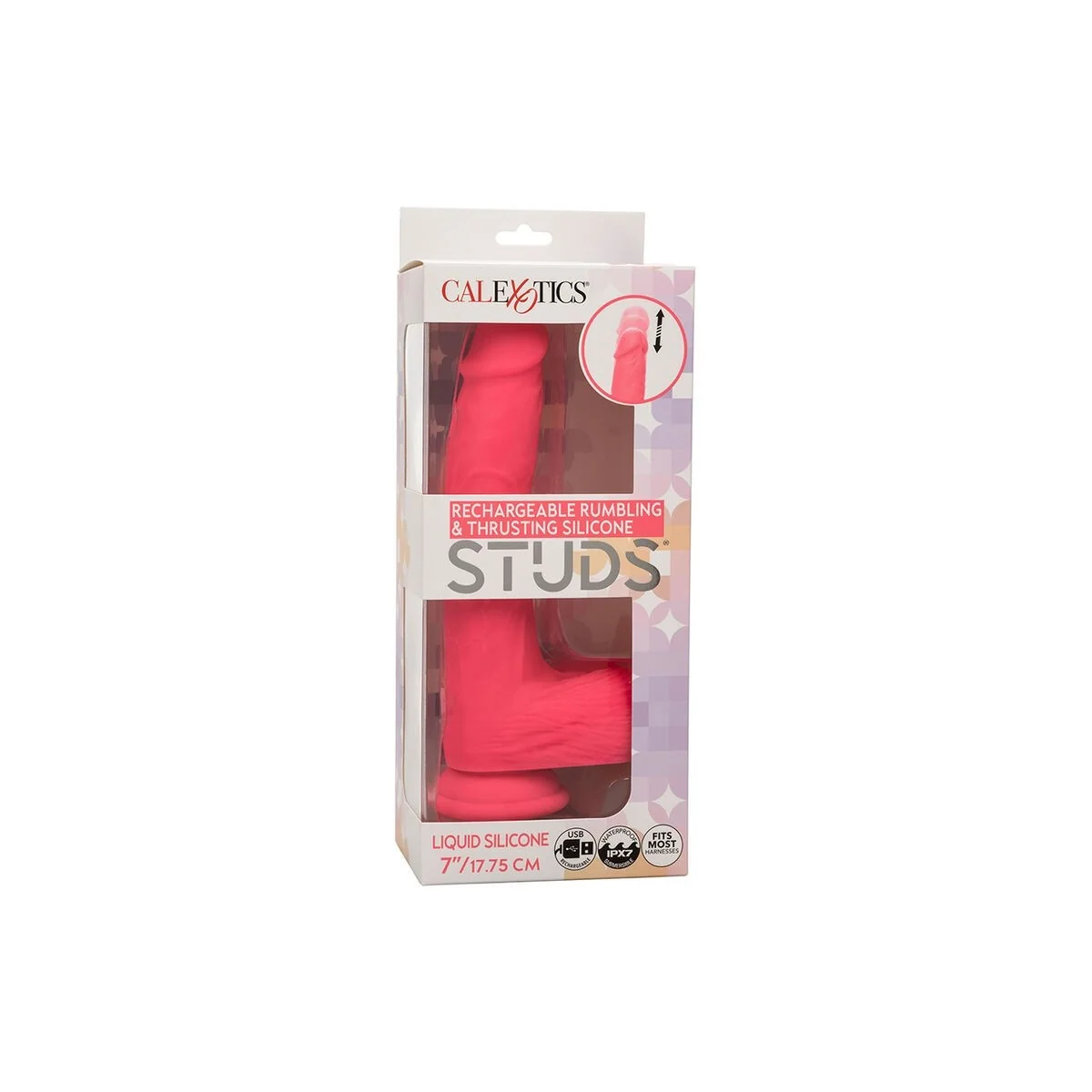 Studs realistischer Vibrator 10 Vibrationen Rosa von Calexotics kaufen | Fesselliebe