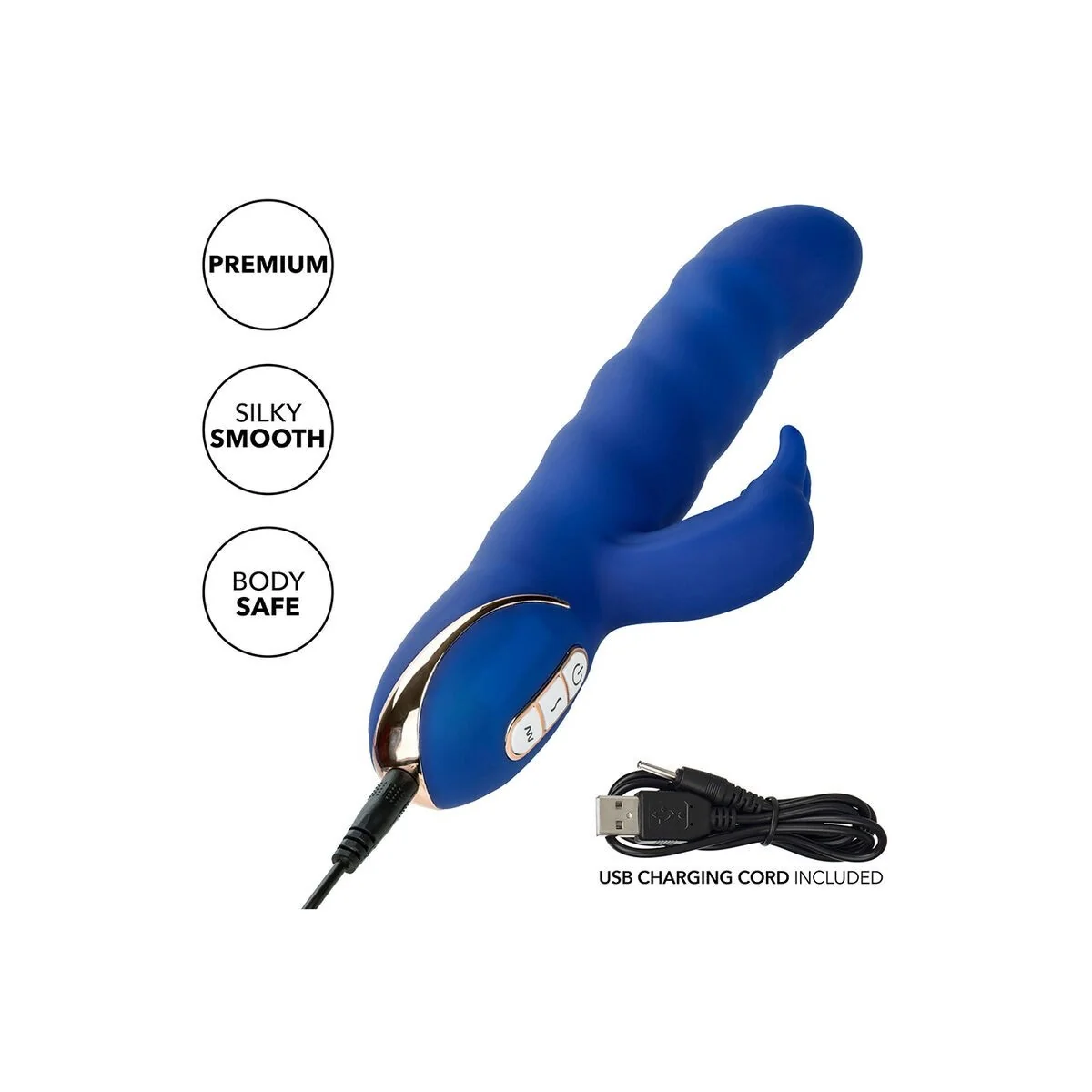 Jack Rabbit Vibrator Wellenbewegung Blau von Calexotics kaufen | Fesselliebe