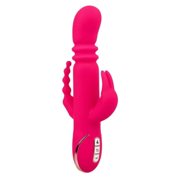 Jack Fantasy Dreifach Beheizter Vibrator Rabbit Rosa von Calexotics kaufen | Fesselliebe