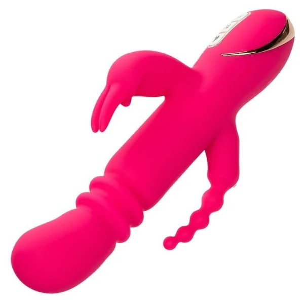 Jack Fantasy Dreifach Beheizter Vibrator Rabbit Rosa von Calexotics kaufen | Fesselliebe