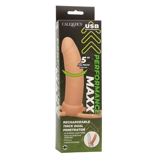 Maxx Thick Dual Penetrator 10 Vibrationen Fleisch von Calexotics kaufen | Fesselliebe