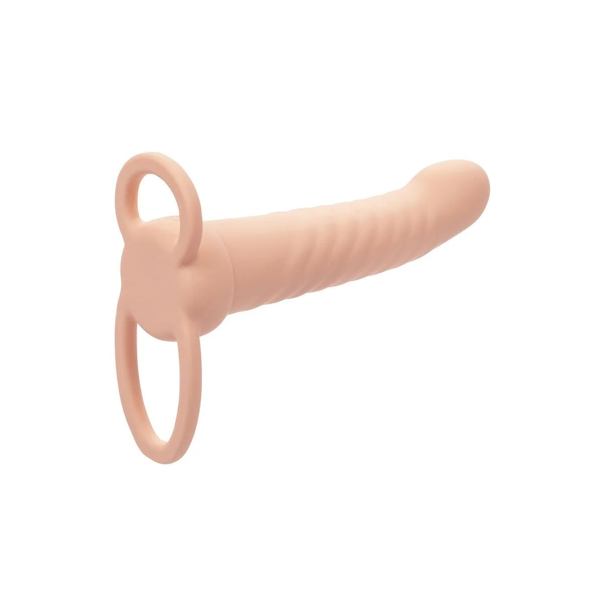 Maxx Ribbed Dual Penetrator 10 Vibrationen Fleisch von Calexotics kaufen | Fesselliebe