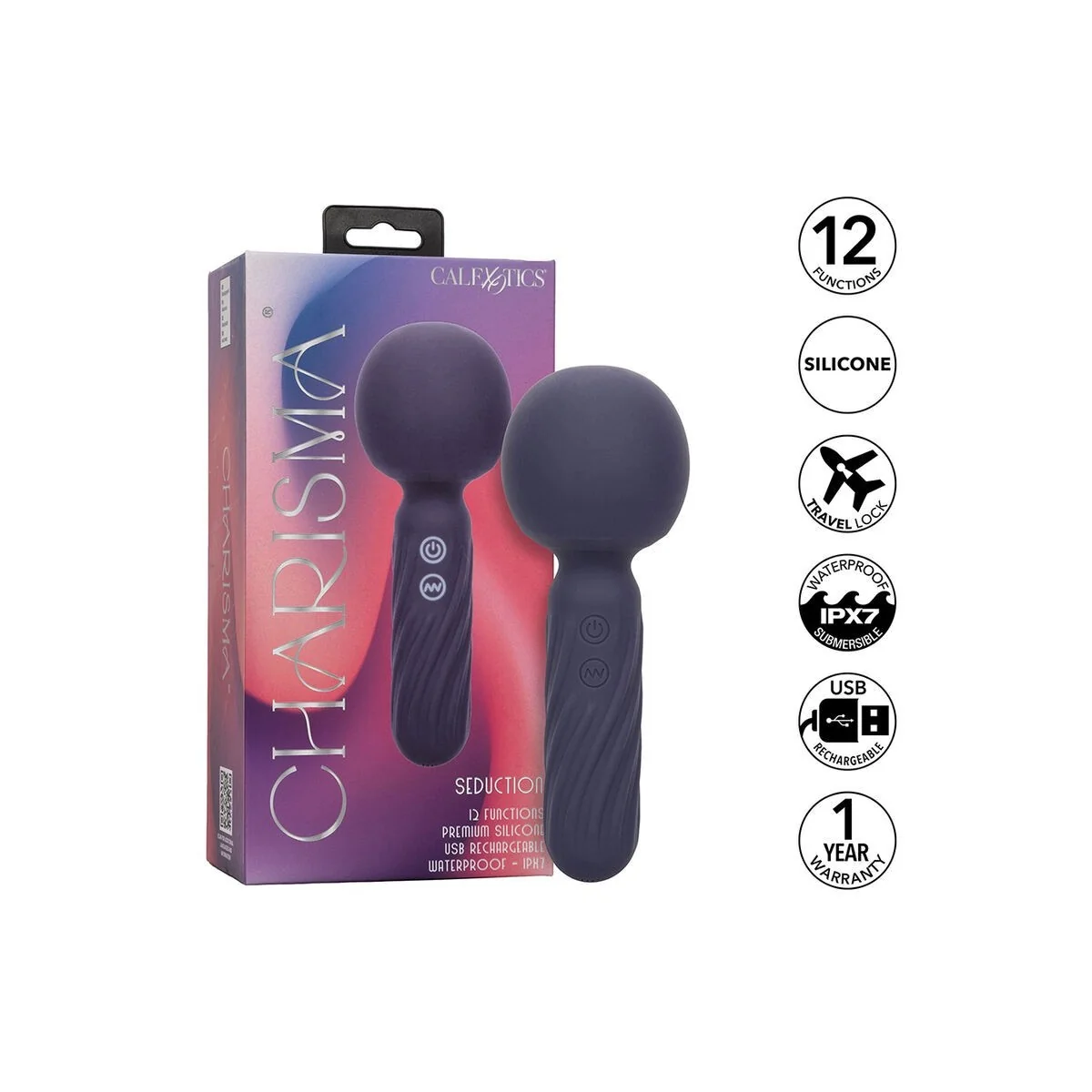 Charisma Seduction Massager 12 Funktionen 17,75 cm X 6,25 cm Lila von Calexotics kaufen | Fesselliebe