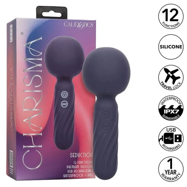 Charisma Seduction Massager 12 Funktionen 17,75 cm X 6,25 cm Lila von Calexotics kaufen | Fesselliebe