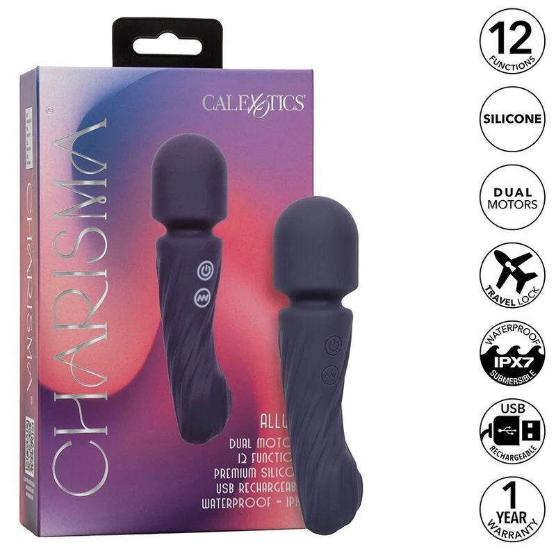 Charisma Allure Massager Doppelmotor 12 Funktionen 17,25 cm X 4,5 cm Lila von Calexotics kaufen | Fesselliebe