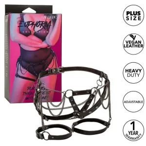 Euphoria Multichain Oberschenkelharness Premium Plus Size von Calexotics kaufen | Fesselliebe