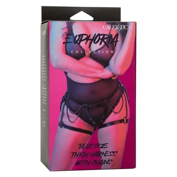Euphoria Multichain Oberschenkelharness Premium Plus Size von Calexotics kaufen | Fesselliebe