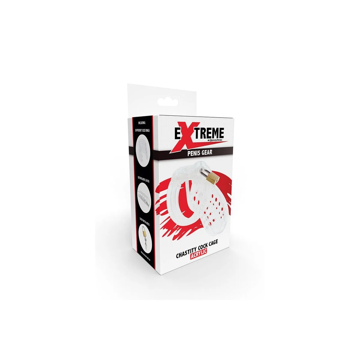 Extreme Keuschheitspferdkäfig Acryl Einstellbar Klar von Hidden Desire kaufen | Fesselliebe