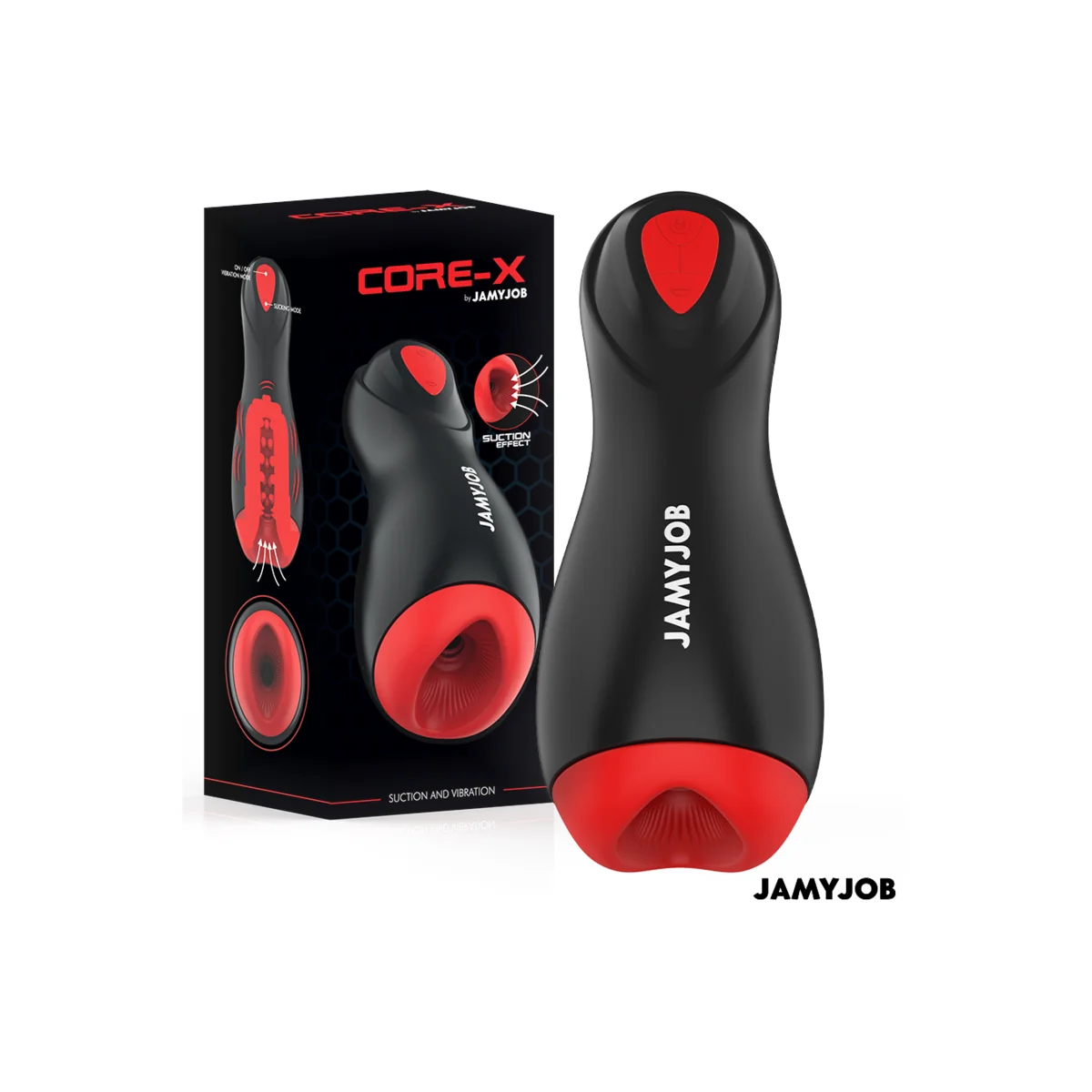 Core-X Automatischer Masturbator 5 Saugband Vibrationsmodi von Jamyjob kaufen | Fesselliebe