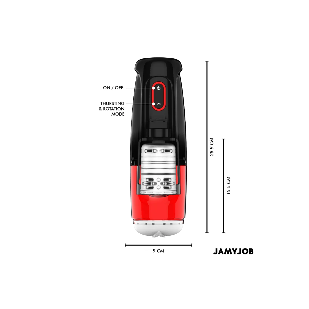 Storm Automatischer Vagina-Masturbator 10 Rotations- und Stossmodi von Jamyjob kaufen | Fesselliebe