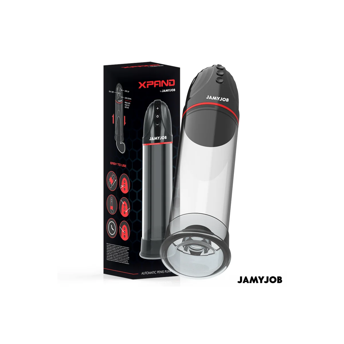 Xpand Automatische Pumpe 3 Saugstufen Grau von Jamyjob kaufen | Fesselliebe