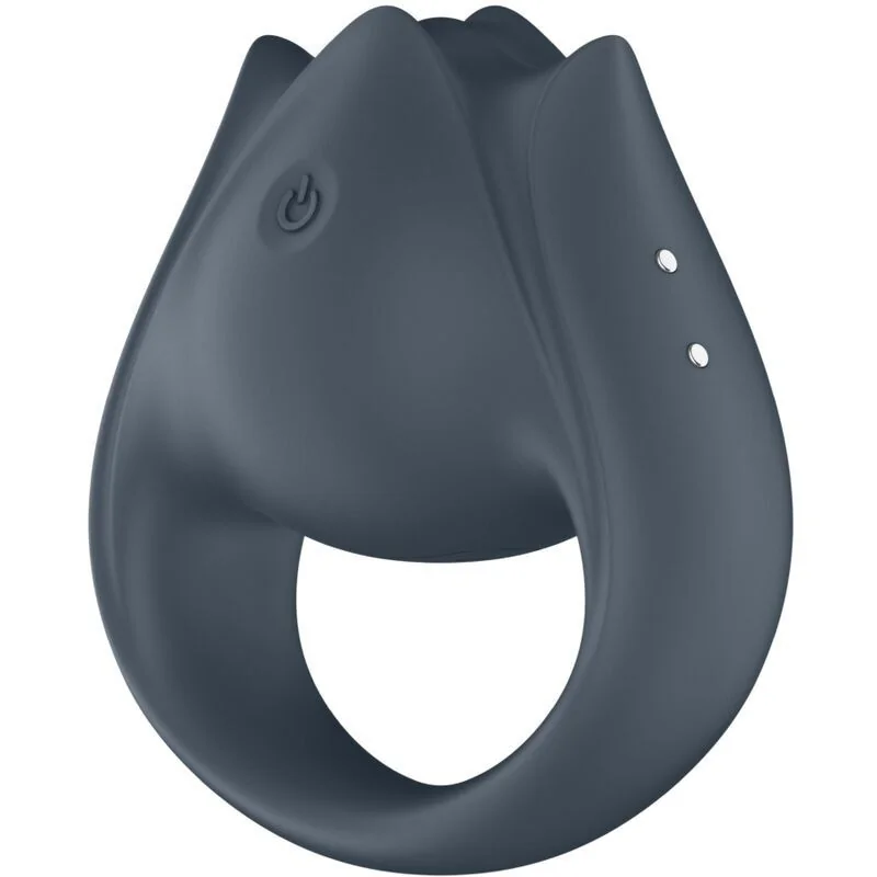 Perfect Pair 2 Multivibrator 2 in 1 Penisring und Fingerstimulator Grau von Satisfyer Partner kaufen | Fesselliebe 2