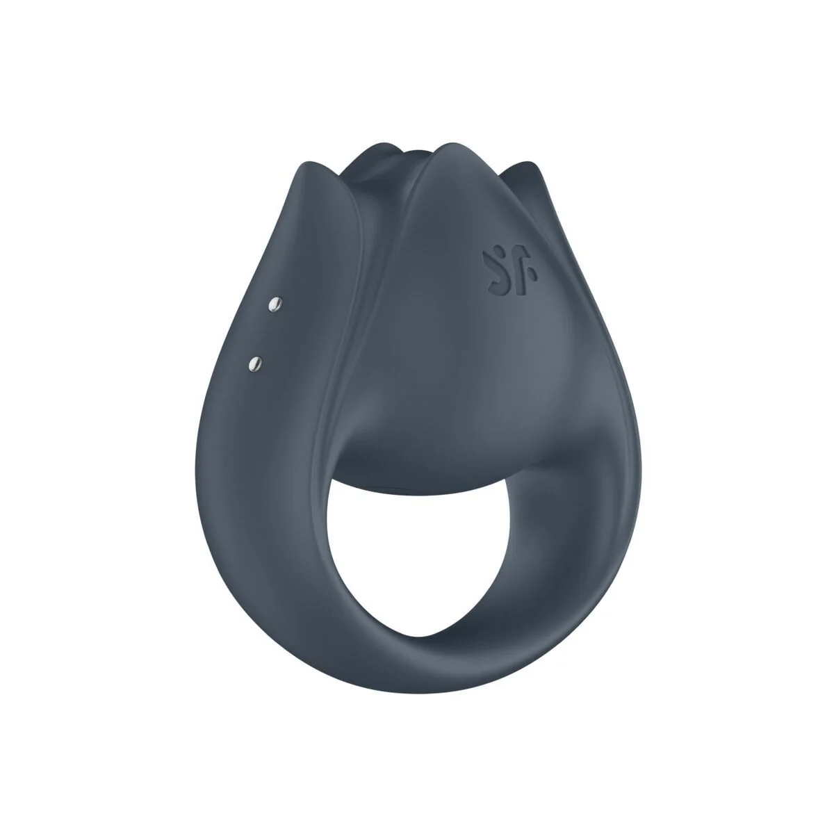 Perfect Pair 2 Multivibrator 2 in 1 Penisring und Fingerstimulator Grau von Satisfyer Partner kaufen | Fesselliebe