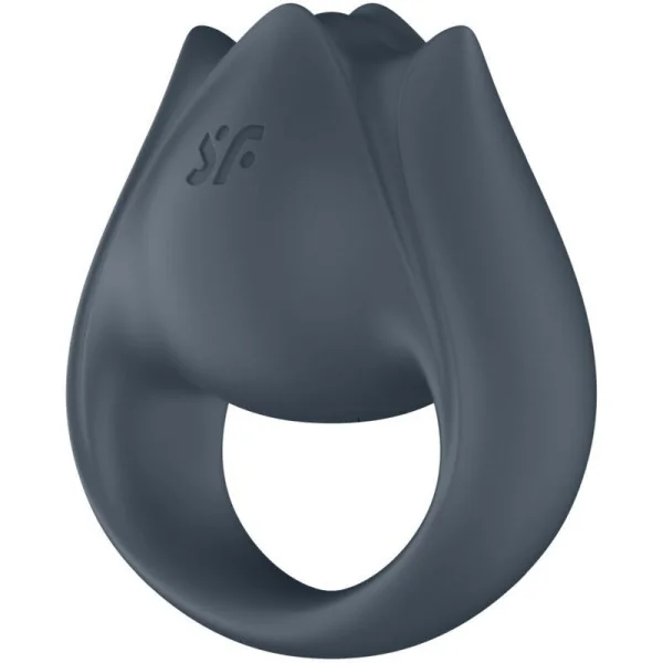 Perfect Pair 2 Multivibrator 2 in 1 Penisring und Fingerstimulator Grau von Satisfyer Partner kaufen | Fesselliebe