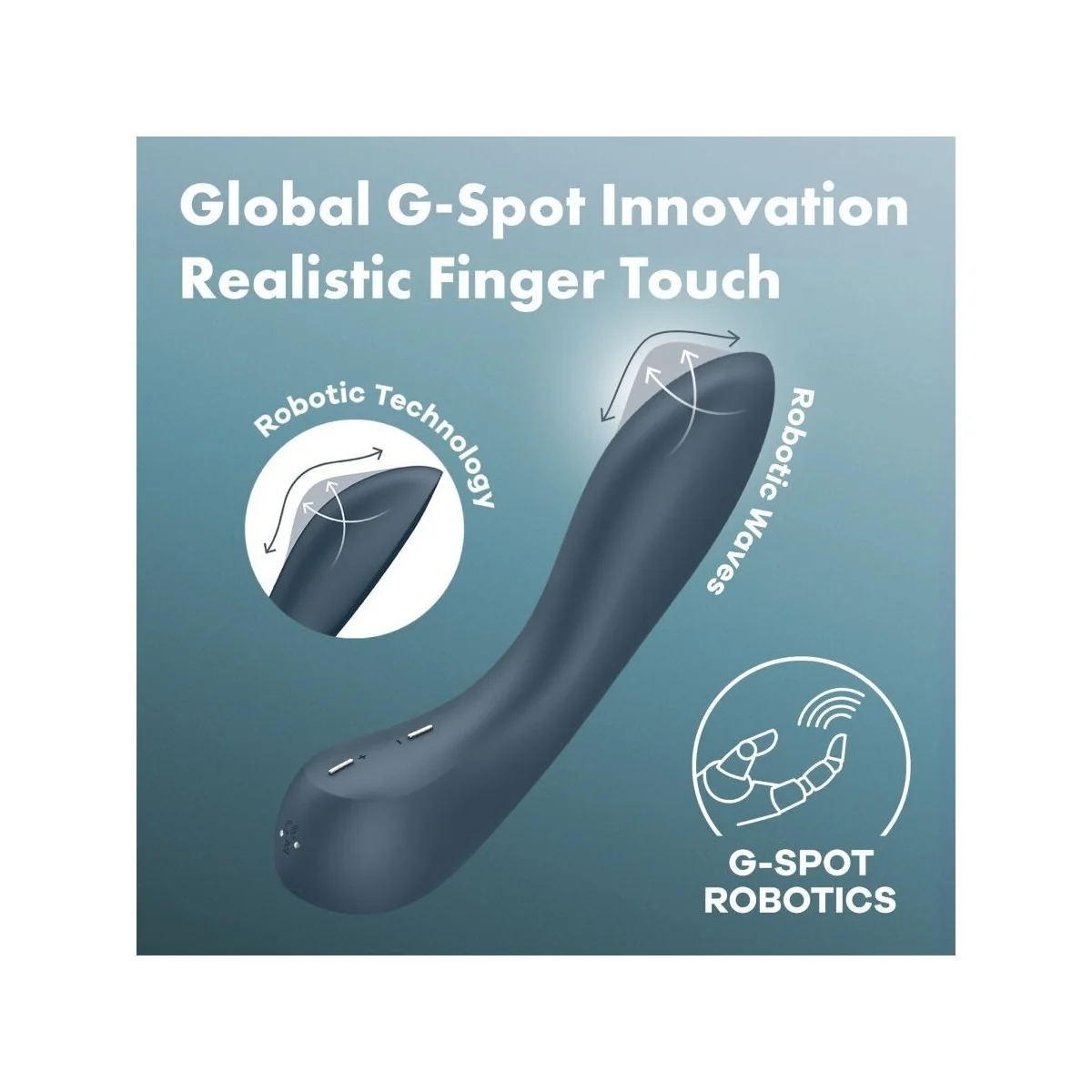 G-Spot Wave 4 12 Vibrationsprogramm Vibrator Dunkelgrau von Satisfyer Vibrator kaufen | Fesselliebe