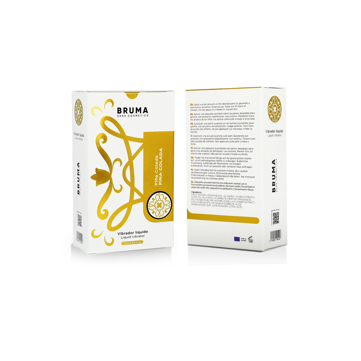 Flüssiger Vibrator Ultra Gleitend Pina Colada 15 ml von Bruma kaufen | Fesselliebe