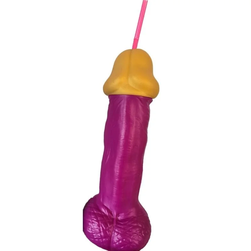 Pink Kunststoff-Penis aus Glas von Diablo Picante kaufen | Fesselliebe