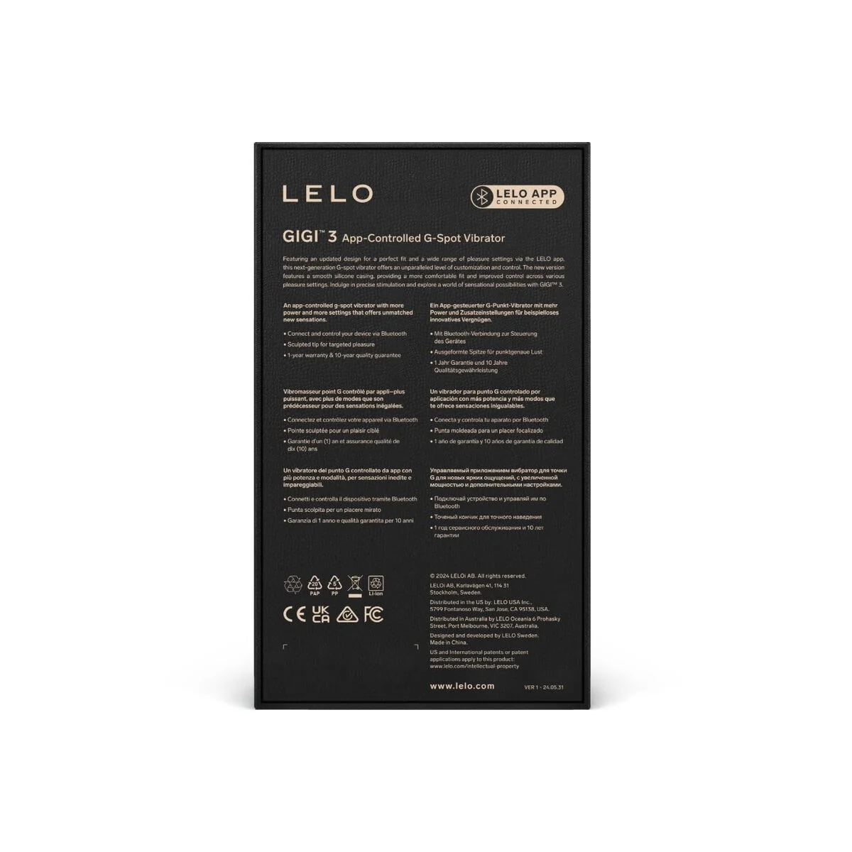 Gigi™ 3 G-Spot-Vibrator Rosa von Lelo kaufen | Fesselliebe