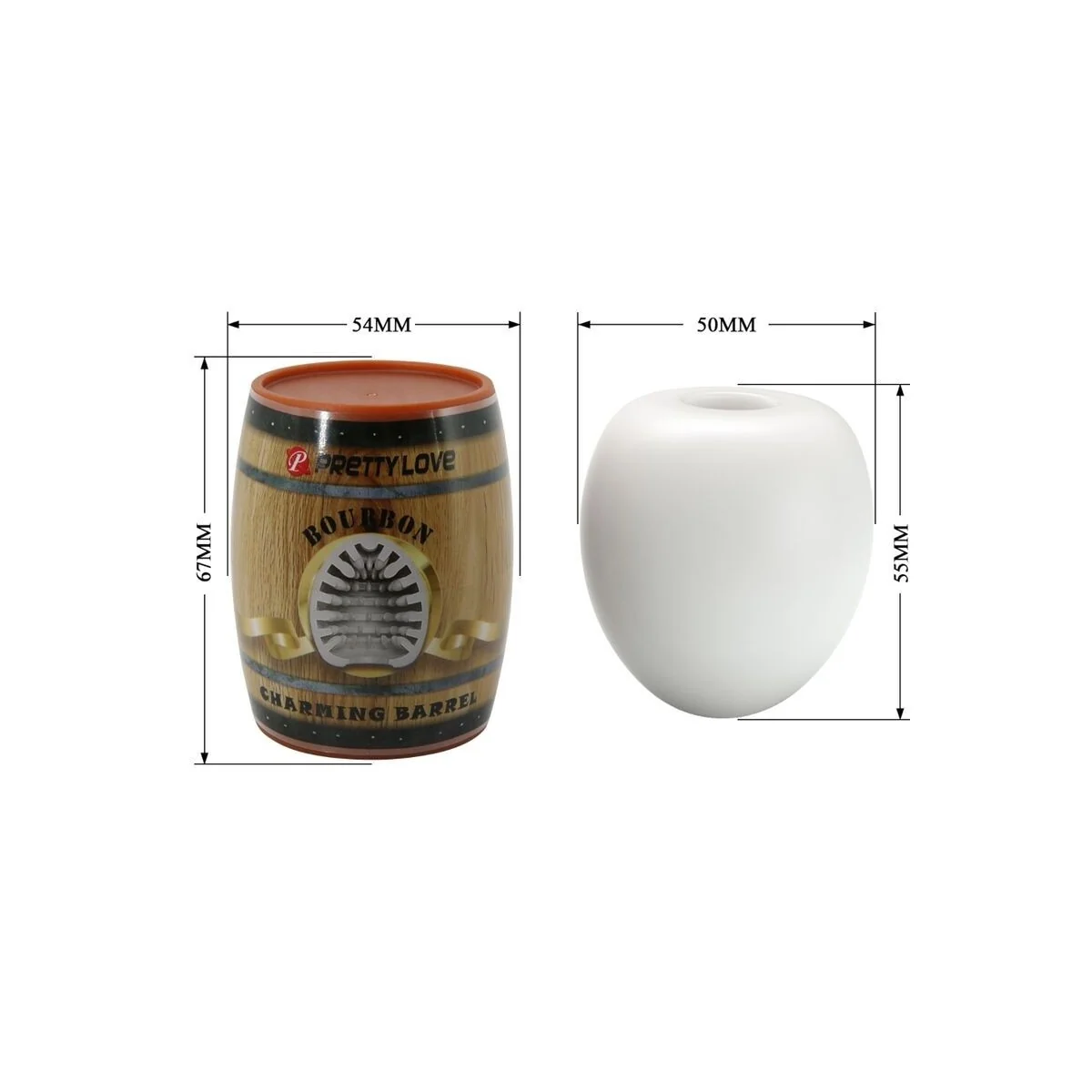 Männlicher Masturbator, Eiweiss, Modell 2 von Pretty Love Flirtation kaufen | Fesselliebe