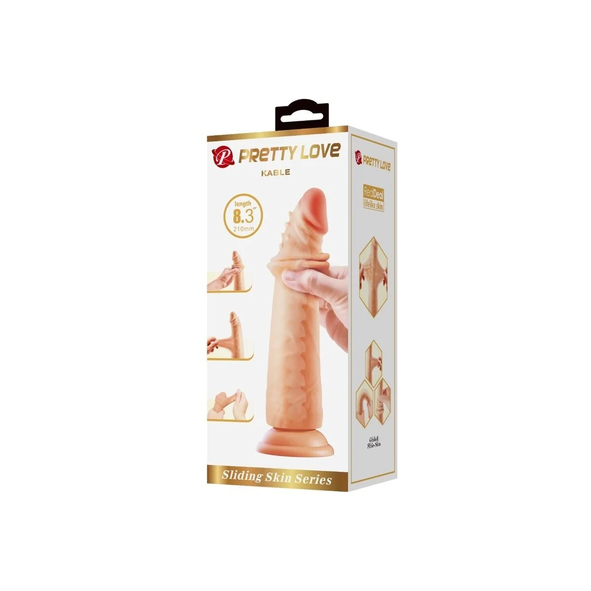Kable Super realistischer Penis 21 cm Fleischmodell 2 von Pretty Love Flirtation kaufen | Fesselliebe